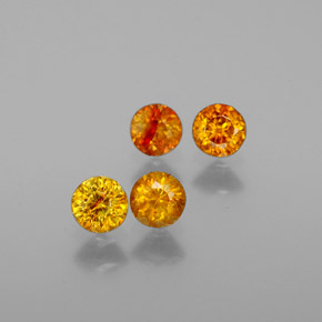 Achetez naturel ct Jaune doré Sphalérite gems, Coupe roude, En provenance Mexique chez GemSelect. En stock, livraison internationale!