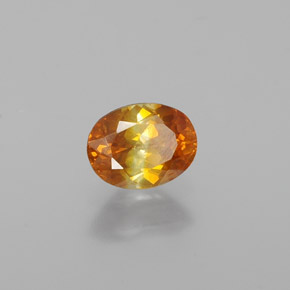 Sphalérite Jaune doré naturelle Coupe ovale, 0.74 ct, VS