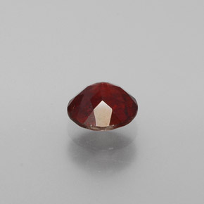 Sphalérite orange naturelle coupe roude, 0,84 ct, VS-SI