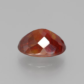 Sphalérite Orange rougeâtre naturelle Coupe ovale, 3.91 ct, SI