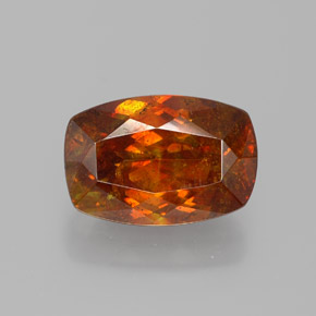 Sphalérite orange naturelle forme fantaisie, 3,48 ct, SI