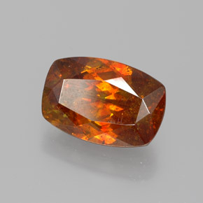Sphalérite orange naturelle forme fantaisie, 3,48 ct, SI