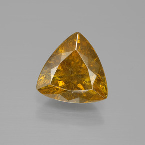 Sphalérite or naturelle trillion, 5,55 ct, SI
