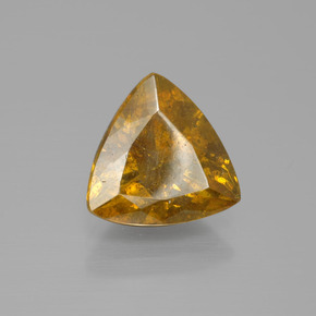 Sphalérite or naturelle trillion, 5,55 ct, SI