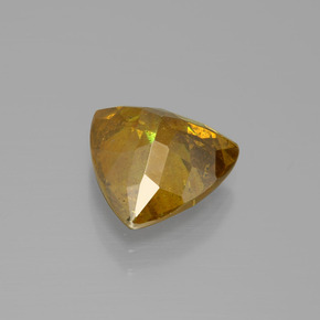 Sphalérite or naturelle trillion, 5,55 ct, SI