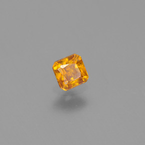 Sphalérite or naturelle taille émeraude, 0,30 ct, VS