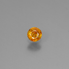 Sphalérite or naturelle coupe roude, 0,20 ct, VS