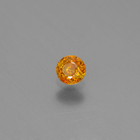 Sphalérite or naturelle coupe roude, 0,20 ct, VS