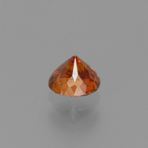 Sphalérite Rouge orange naturelle Coupe roude, 0.42 ct, VS