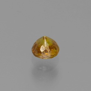Sphalérite or naturelle coupe roude, 0,40 ct, VS-SI