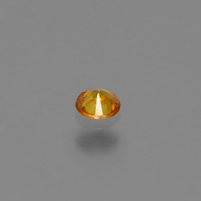 Sphalérite Jaune doré naturelle Coupe roude, 0.13 ct, VS