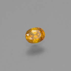 Sphalérite Jaune doré naturelle Coupe ovale, 0.20 ct, VS