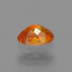 Sphalérite orange naturelle coupe ovale, 0,37 ct, VS-SI