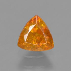 Sphalérite Jaune doré naturelle Trillion, 0.48 ct, VS-SI