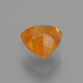 Sphalérite Jaune doré naturelle Trillion, 0.48 ct, VS-SI