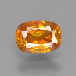 Sphalérite or naturelle coupe coussin, 0,54 ct, VS-SI