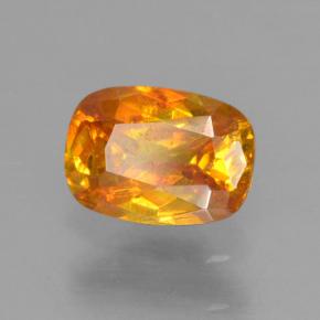 Sphalérite or naturelle coupe coussin, 0,54 ct, VS-SI