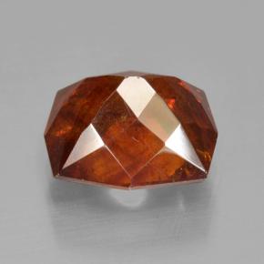 Sphalérite Orange naturelle Taille émeraude, 3.41 ct, VS-SI