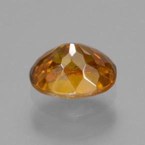 Sphalérite marron naturelle coupe ovale, 0,67 ct, VS-SI