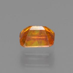 Sphalérite Jaune orange naturelle Taille émeraude, 0.41 ct, VS-SI