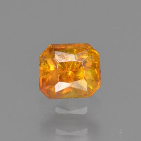 Sphalérite jaune naturelle taille émeraude, 0,35 ct, VS-SI