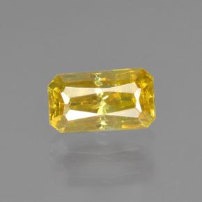Sphalérite Jaune naturelle Taille émeraude, 0.67 ct, VS