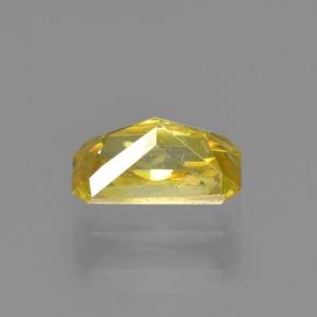 Sphalérite Jaune naturelle Taille émeraude, 0.67 ct, VS