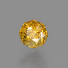 Sphalérite Jaune doré naturelle Taille émeraude, 0.37 ct, VS-SI