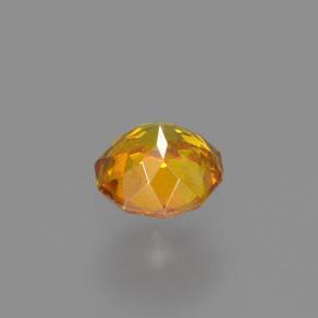 Sphalérite orange naturelle coupe roude, 0,25 ct, VS-SI