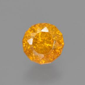 Sphalérite Jaune orange naturelle Coupe roude, 0.40 ct, VS-SI