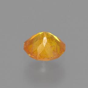 Sphalérite Jaune orange naturelle Coupe roude, 0.40 ct, VS-SI