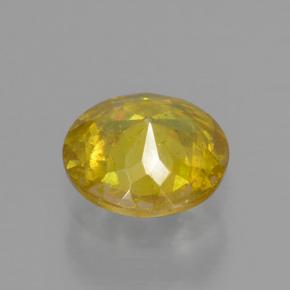 Sphalérite jaune naturelle coupe roude, 0,51 ct, VS-SI