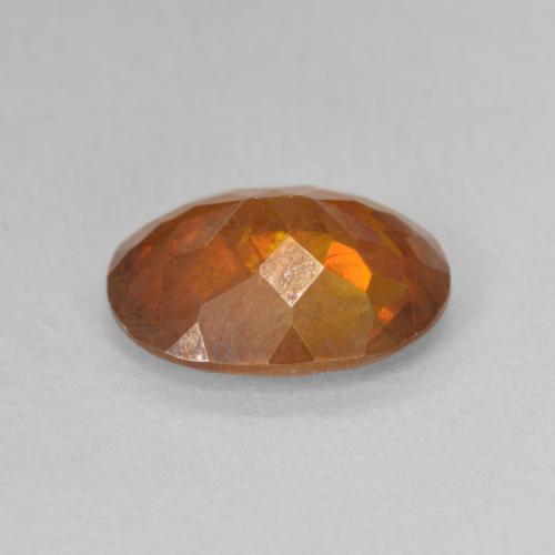 Sphalérite Orange chaud naturelle ovale, 4.33 ct, SI-I1