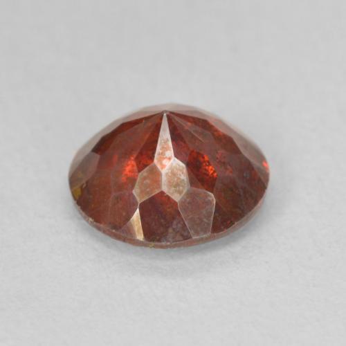Sphalérite Orange rouge foncé naturelle Tour, 1.68 ct, SI-I1