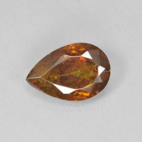 Sphalérite Orange moyen naturelle En forme de poire, 1.97 ct, SI-I1