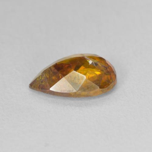 Sphalérite Orange moyen naturelle En forme de poire, 1.97 ct, SI-I1