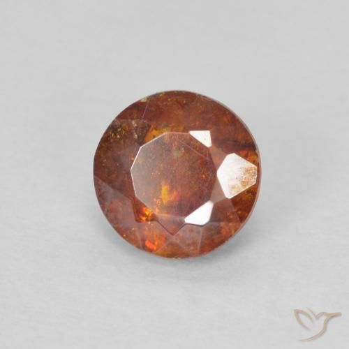 Sphalérite Orange rougeâtre naturelle Tour, 0.92 ct, I1