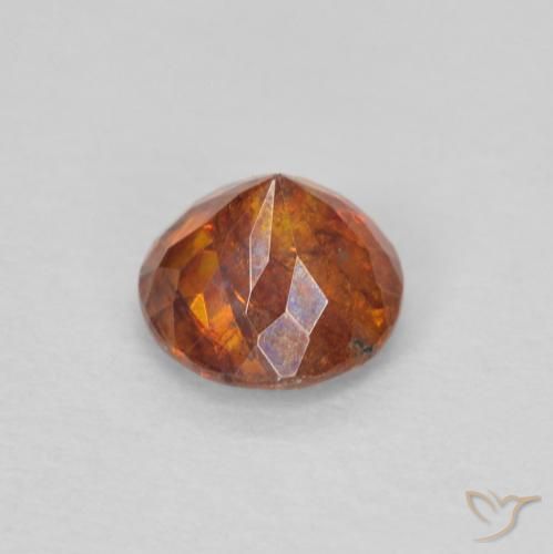 Sphalérite Orange rougeâtre naturelle Tour, 0.92 ct, I1