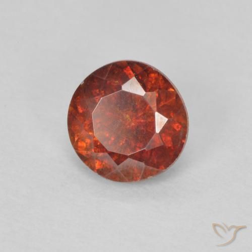 Sphalérite Orange rougeâtre naturelle Tour, 0.85 ct, SI