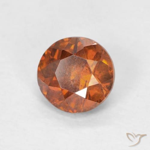 Sphalérite Medium Dark-Orange naturelle Tour, 0.79 ct, SI-I1