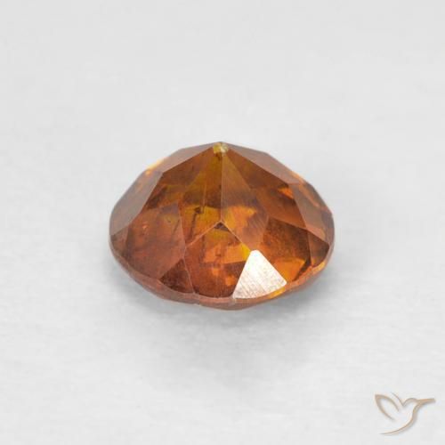Sphalérite Medium Dark-Orange naturelle Tour, 0.79 ct, SI-I1