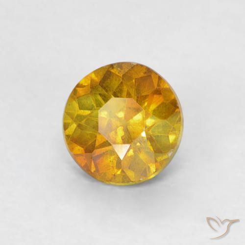 Sphalérite Abricot orange naturelle Tour, 0.49 ct, SI-I1