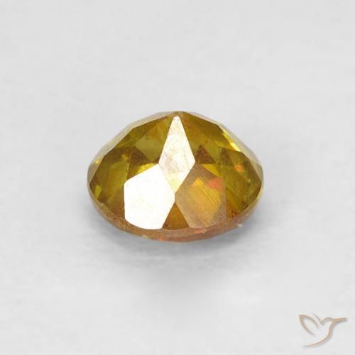 Sphalérite Abricot orange naturelle Tour, 0.49 ct, SI-I1