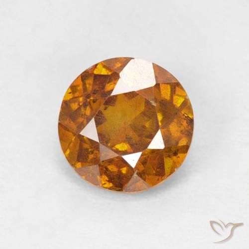 Sphalérite Orange terre naturelle Tour, 1.00 ct, SI-I1