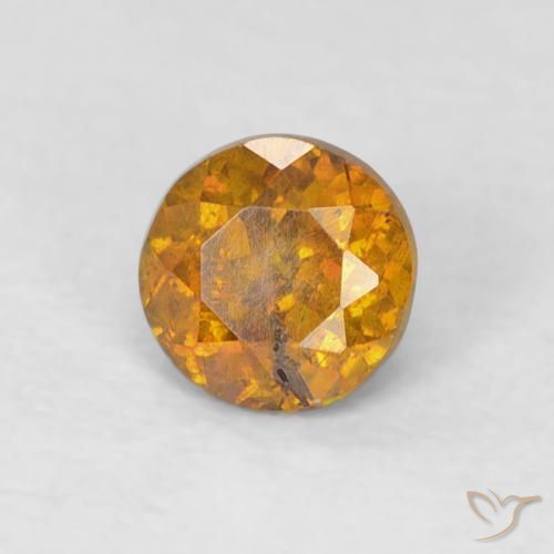 Sphalérite Orange foncé naturelle Tour, 0.56 ct, SI-I1