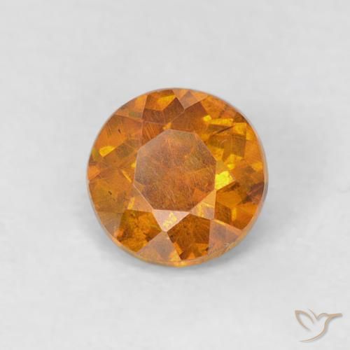 Sphalérite Orange terre naturelle Tour, 0.53 ct, SI-I1