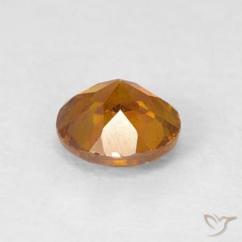 Sphalérite Orange terre naturelle Tour, 0.53 ct, SI-I1