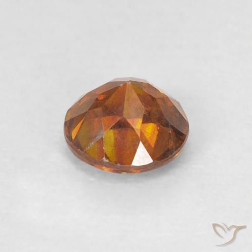 Sphalérite Medium Dark-Orange naturelle Tour, 0.56 ct, SI-I1