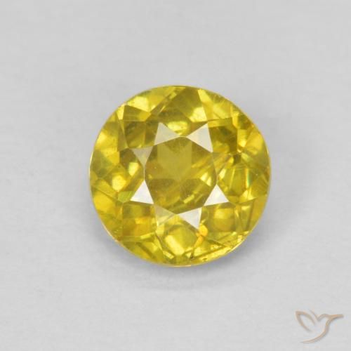 Sphalérite Jaune automnal naturelle Tour, 0.62 ct, VS-SI