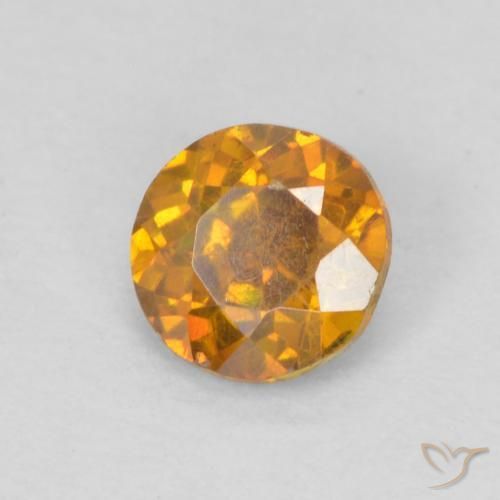 Sphalérite Orange brunâtre naturelle Tour, 0.36 ct, SI-I1